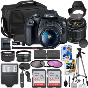 Canon EOS Rebel T7 DSLR Camera with 18-55mm Lens Bundle Ki