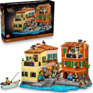 LEGO Ideas Italian Riviera Building Set  – DIY Home & Office Decor for Men & Women