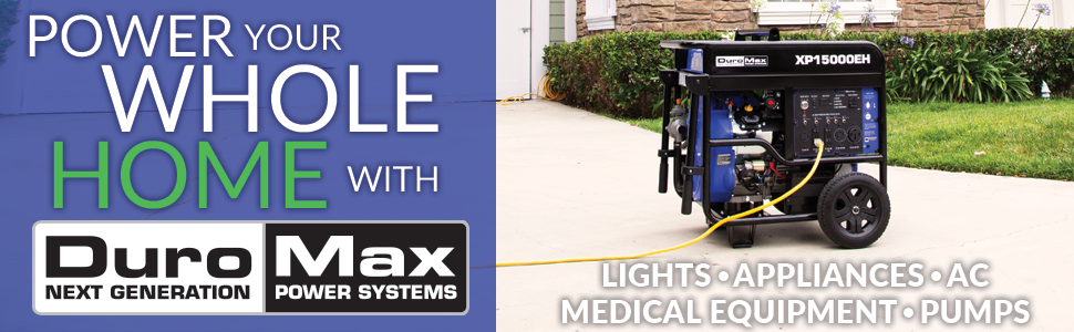 Duromax XP15000EH Home Backup Outdoor Life Portable Generator