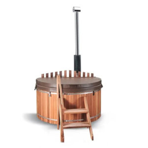 Anyi 0 Volt 2 – Person Cylinder Wood Fired Hot Tub