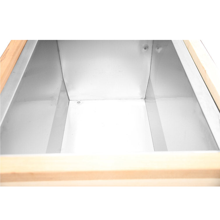 Anyi 110 Volt 1 – Person Solid Wood Rectangle Hot Tub - Image 2