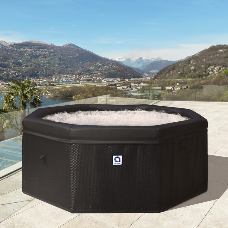 Avenli Aegean 6-Person Rigid Foam Wall Portable Hot Tub Spa - Image 2