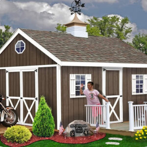 Easton 16×12 Wood Storage Shed Kit – ALL Pre-Cut