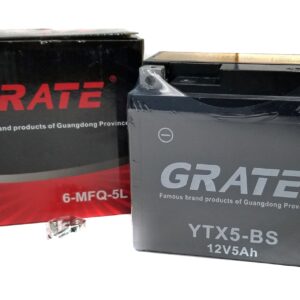 GRATE YTX5-BS 12V5Ah Motorcycle Battery 6-MFQ-5L