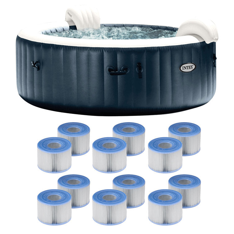 Intex 6 – Person 170 – Jet Vinyl Inflatable Hot Tub - Image 2