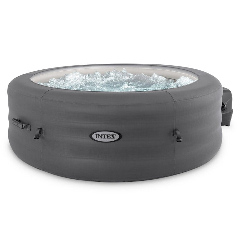 Intex Simplespa 4 Person Inflatable Portable Hot Tub W/ Energy Efficient Cover - Image 2