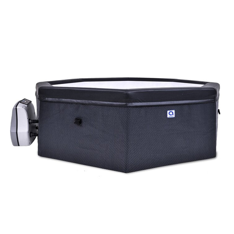 Jleisure Aegean 6 – Person 90 – Jet Hexagon Hot Tub in Black - Image 3