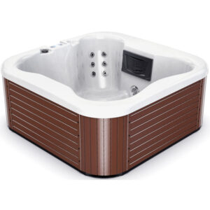 Luxuria Spas 120 Volt 4 – Person 55 – Jet Square Plug & Play Hot Tub with Ozonator