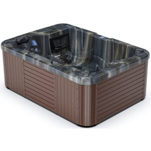 Luxuria Spas 220 Volt 3 – Person 55 – Jet Rectangle Plug & Play Hot Tub with Ozonator