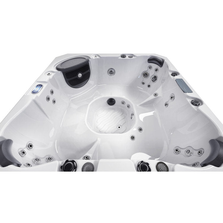 Luxuria Spas 220 Volt 7 – Person 55 – Jet Square Plug & Play Hot Tub with Ozonator - Image 2