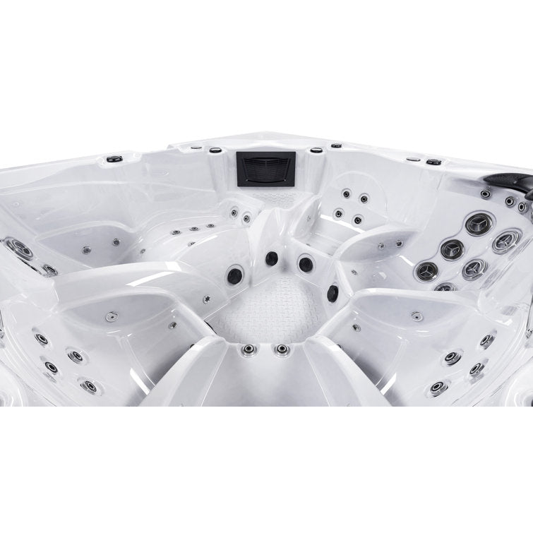 Luxuria Spas 240 Volt 6 – Person 55 – Jet Square Plug & Play Hot Tub with Ozonator and Built-In Speaker - Image 3