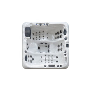 Luxuria Spas 4 – Person 51 – Jet Acrylic Square Hot Tub with Ozonator