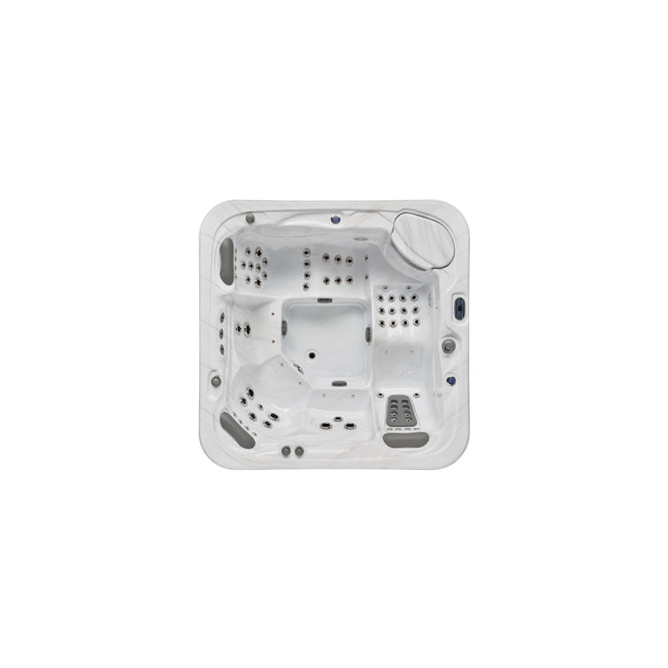 Luxury Spas 77 – Jet Acrylic Square Hot Tub with Ozonator in Gray - Image 8