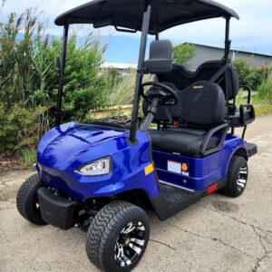 48V Electric Golf Cart 4 Seater Blue Renegade X Edition Utility Golf UTV