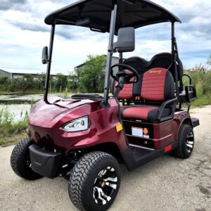 48V Electric Golf Cart 4 Seater Red Renegade X Edition Utility Golf UTV
