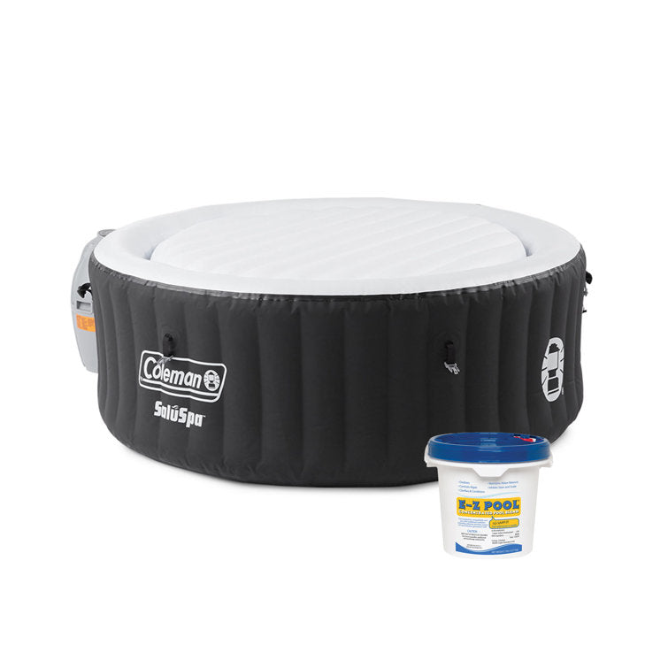 Spa Gonflable Rond En Vinyle Noir À 4 Jets Pour 4 Personnes Bestway - Image 4