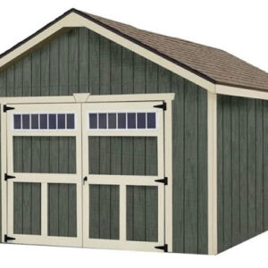 Dover 12×16 Wood Storage Garage Shed Kit – ALL Pre-Cut Floor Included