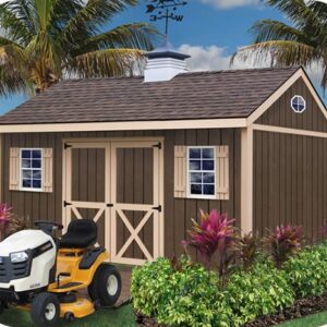 Brookfield 16×12 Wood Storage Shed Kit – ALL Pre-Cut