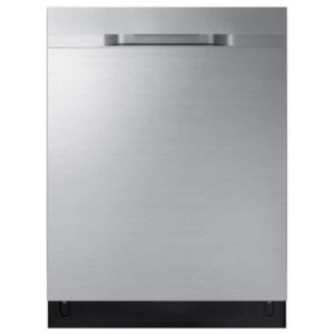Samsung  24 in. Top Control Tall Tub Dishwasher in Fingerprint Resistant Stainless Steel with AutoRelease, 3rd Rack, 48 dBA